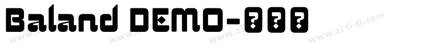 Baland DEMO字体转换